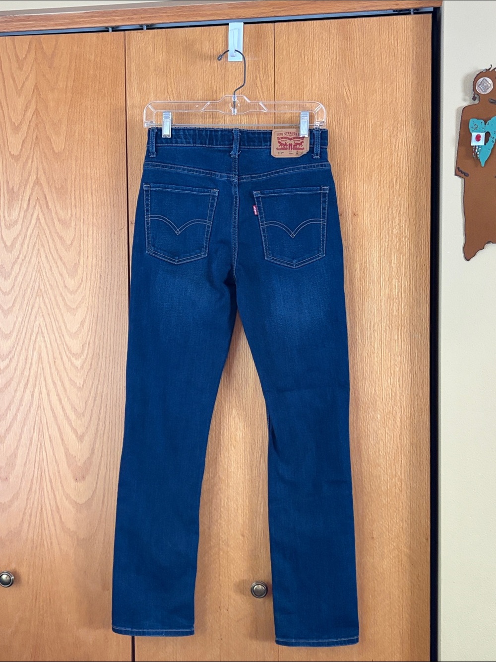 Levi’s 511 slim fit stretch denim blue jeans Size 16 boy’s 28 x 30” VGUC